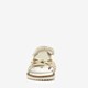 Meisjes sandalen met stippen goud