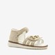 Meisjes sandalen met stippen goud