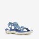 Meisjes denim sandalen met hartjes