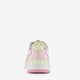 Meisjes sneakers wit pastelroze