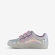 Meisjes sneakers zilver met lichtjes