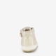 Leren babyschoenen beige goud