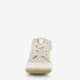 Leren babyschoenen beige goud