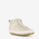 Leren babyschoenen beige goud