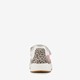 Leren meisjes sneakers wit met tijgerprint