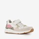 Leren meisjes sneakers wit met tijgerprint