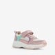 Leren meisjes sneaker wit metallic roze