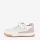 Leren meisjes sneaker wit pastelpaars
