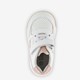 Leren meisjes sneaker wit pastelpaars