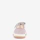 Leren meisjes sneaker wit pastelpaars