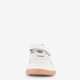 Leren meisjes sneaker wit pastelpaars
