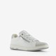 Meisjes sneakers wit zilver