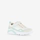 Skechers Uno meisjes sneakers wit mintgroen