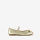 Meisjes ballerina's met strikje goud