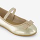 Meisjes ballerina's met strikje goud