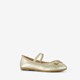Meisjes ballerina's met strikje goud