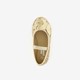 Meisjes glitter ballerina's met vlinder goud