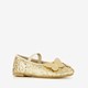Meisjes glitter ballerina's met vlinder goud