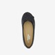 Meisjes glitter ballerina's met vlinder zwart