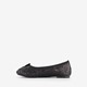 Meisjes glitter ballerina's met vlinder zwart