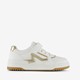 Meisjes sneakers wit met gouden details