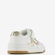 Meisjes sneakers wit met gouden details