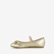Meisjes ballerina's met strikje goud