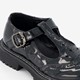 Meisjes lak loafers zwart met gesp