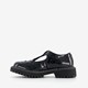 Meisjes lak loafers zwart met gesp