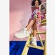 Dames sneakers wit met ritsje