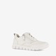 Comfort leren dames sneakers wit