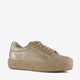 Blue Box dames sneakers met jute zool goud