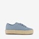 Dames sneakers met jute zool blauw