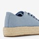 Dames sneakers met jute zool blauw