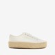 Dames sneakers met jute zool wit