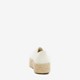 Dames sneakers met jute zool wit