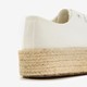 Dames sneakers met jute zool wit
