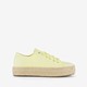 Dames sneakers met jute zool geel