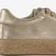 Dames sneakers met jute zool goud