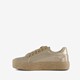 Dames sneakers met jute zool goud