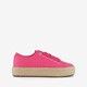 Dames sneakers met jute zool roze