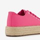 Dames sneakers met jute zool roze