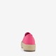 Dames sneakers met jute zool roze