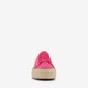 Dames sneakers met jute zool roze