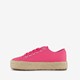 Dames sneakers met jute zool roze