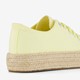 Dames sneakers met jute zool geel