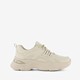 Dames dad sneakers beige