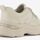 Dames dad sneakers beige