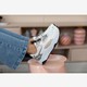 Dames dad sneakers wit met dierenprint