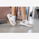 Dames sneakers beige/wit